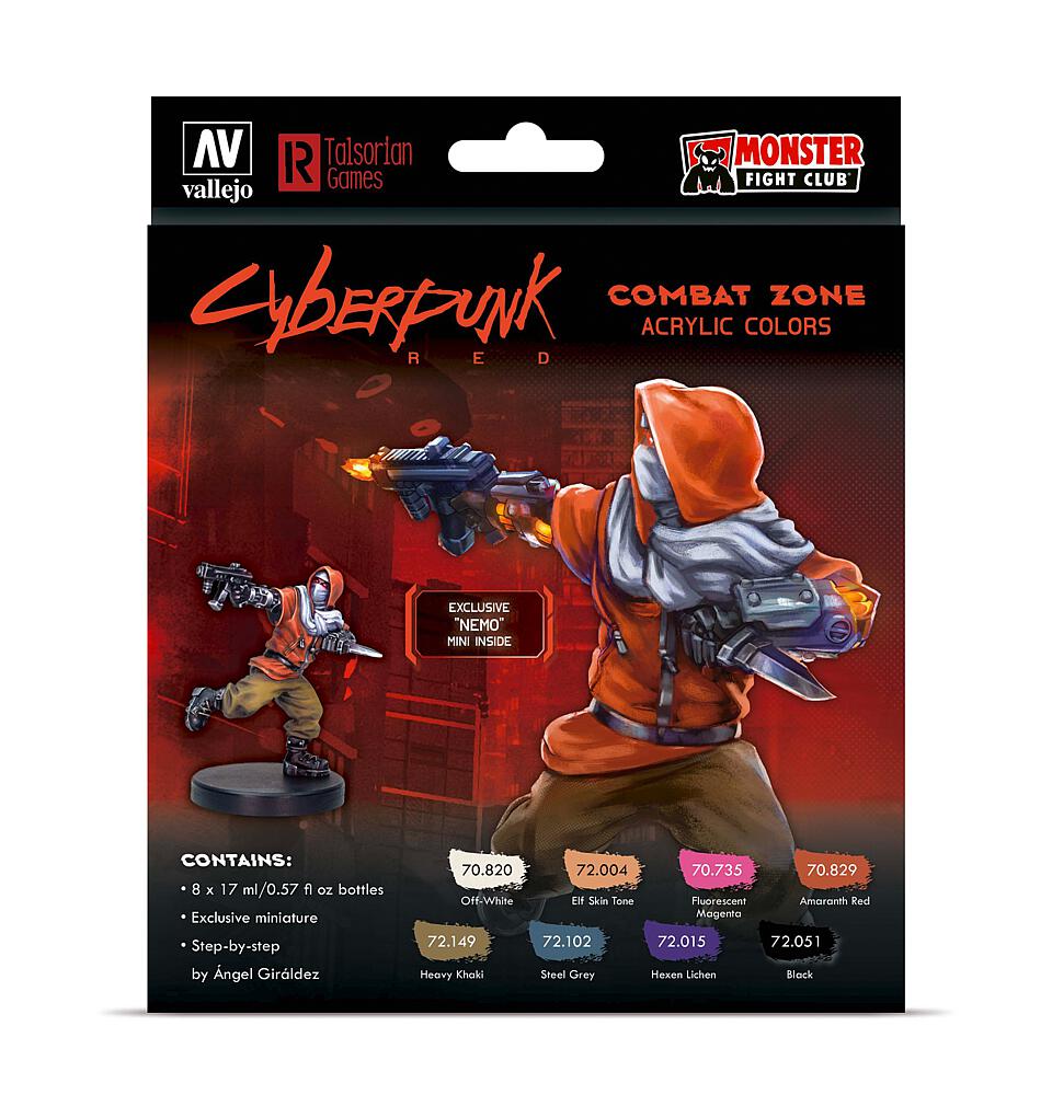 VALLEJO 72307  Set de couleurs, Cyberpunk Combat Zone, Nemo 