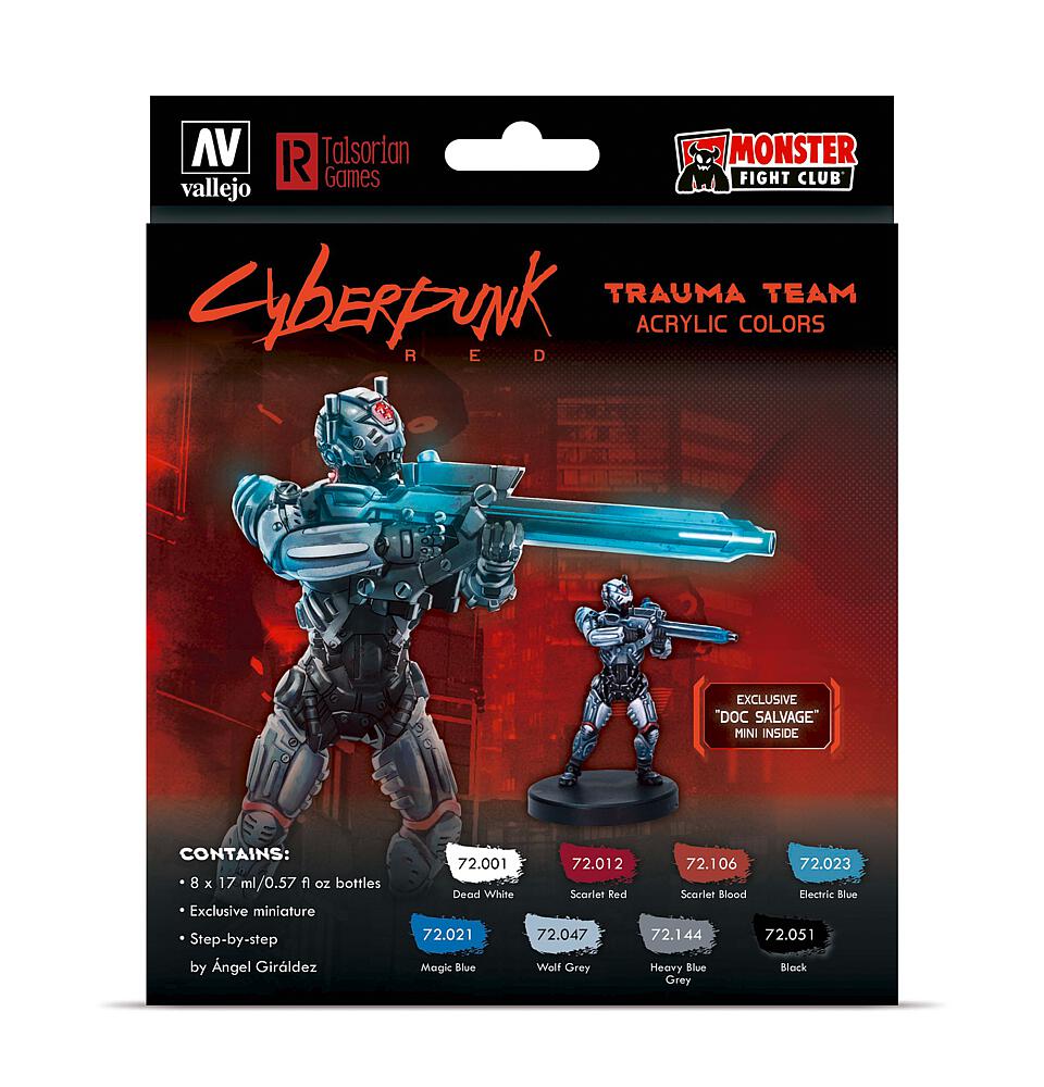 [VALLEJO 72310  ] VALLEJO 72310  Kit de couleurs, cyberpunk, équipe de rêve, Doc Salvage 