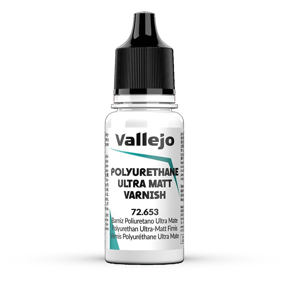 VALLEJO 72653  Laque polyuréthane, ultra-mate, 18 ml 