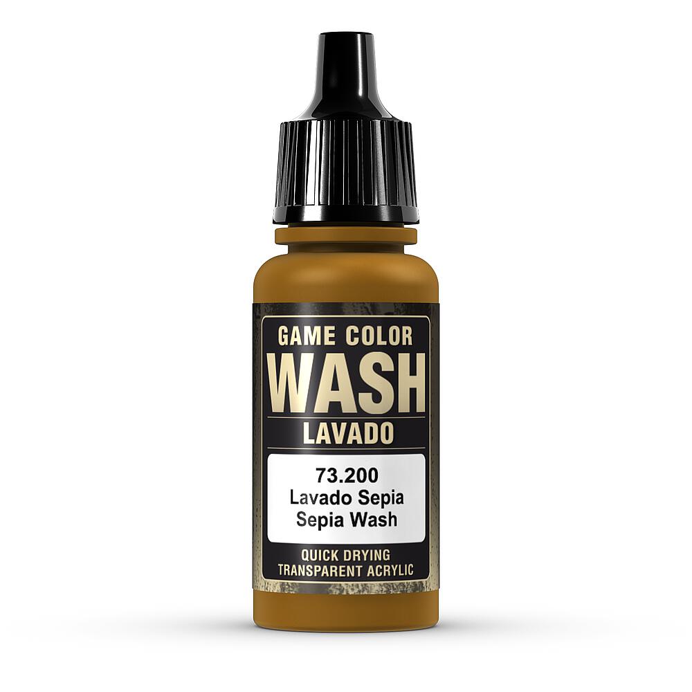 [VALLEJO 73200  ] VALLEJO 73200  Wash-Color, Sépia, 17 ml 