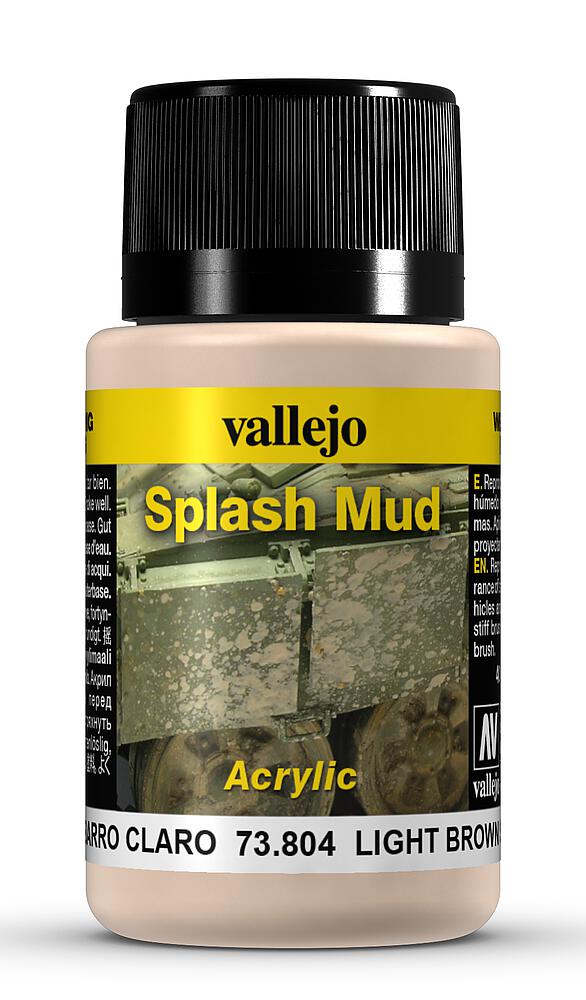 [VALLEJO 73804  ] VALLEJO 73804  Éclaboussures de boue, brun clair, 40 ml 