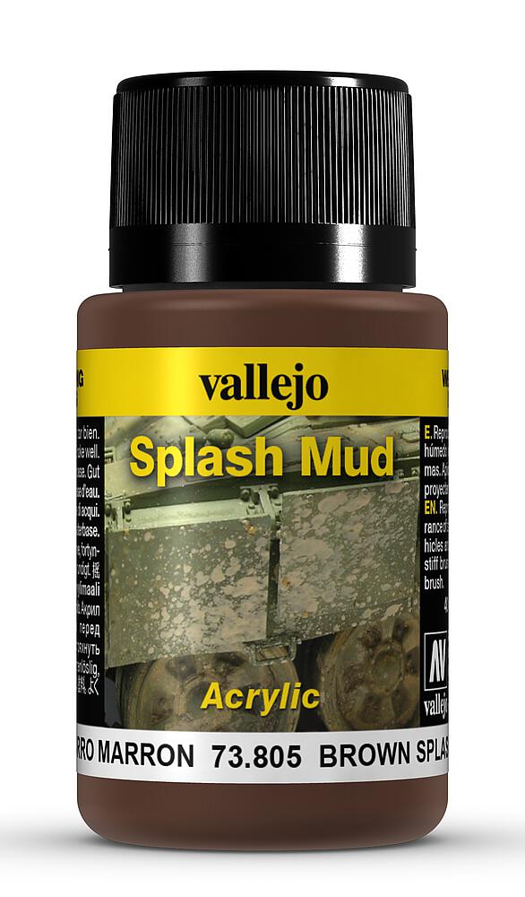 [VALLEJO 73805  ] VALLEJO 73805  Éclaboussures de boue, marron, 40 ml 