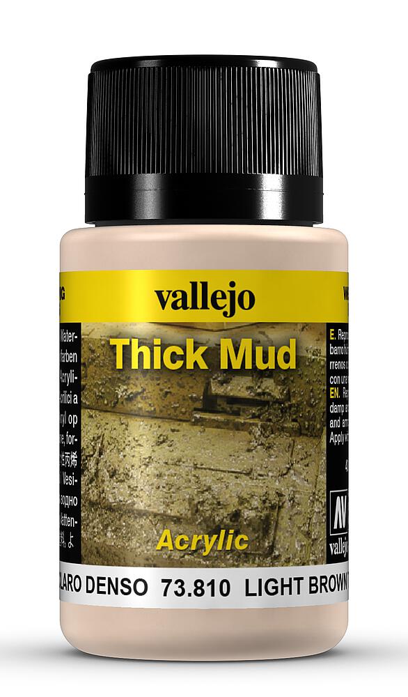 VALLEJO 73810  Boue, brun clair, 40 ml 