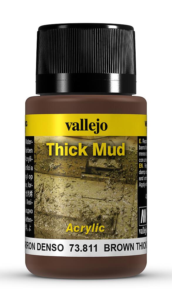 VALLEJO 73811  Boue, marron, 40 ml 