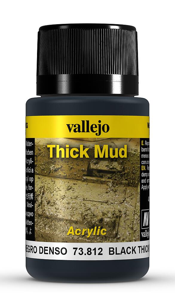 VALLEJO 73812  Boue, noir, 40 ml 