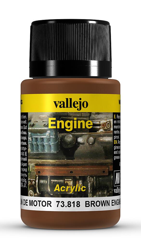 [VALLEJO 73818  ] VALLEJO 73818  Taches de suie brunes, 40 ml 