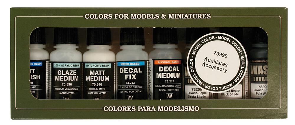 VALLEJO 73999  Kit de coloration, kit d'aide, 8 x 17 ml 
