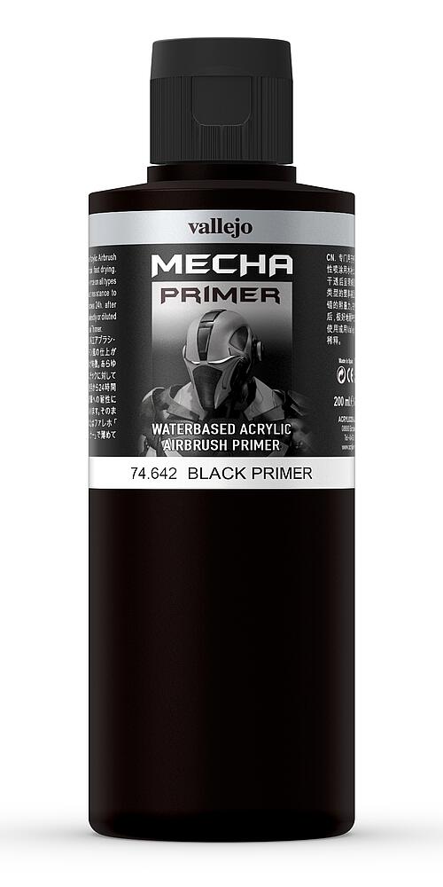 VALLEJO 74642  Couche de fond, noir, 200 ml 