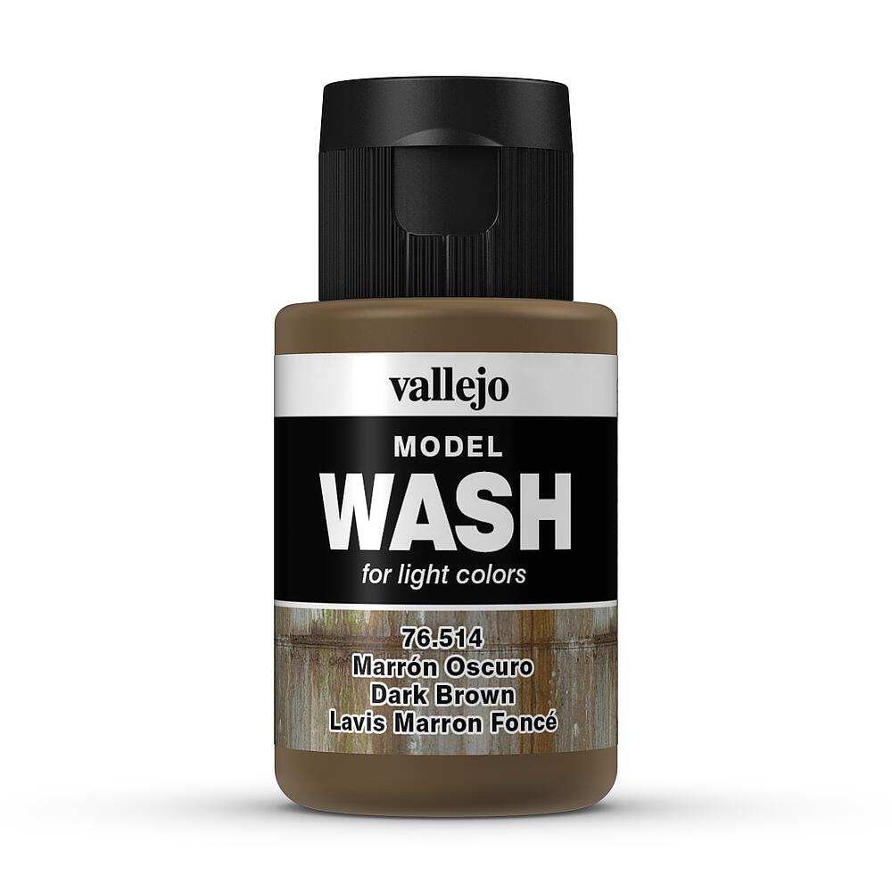 VALLEJO 76514  Wash-Color, brun foncé, 35 ml 