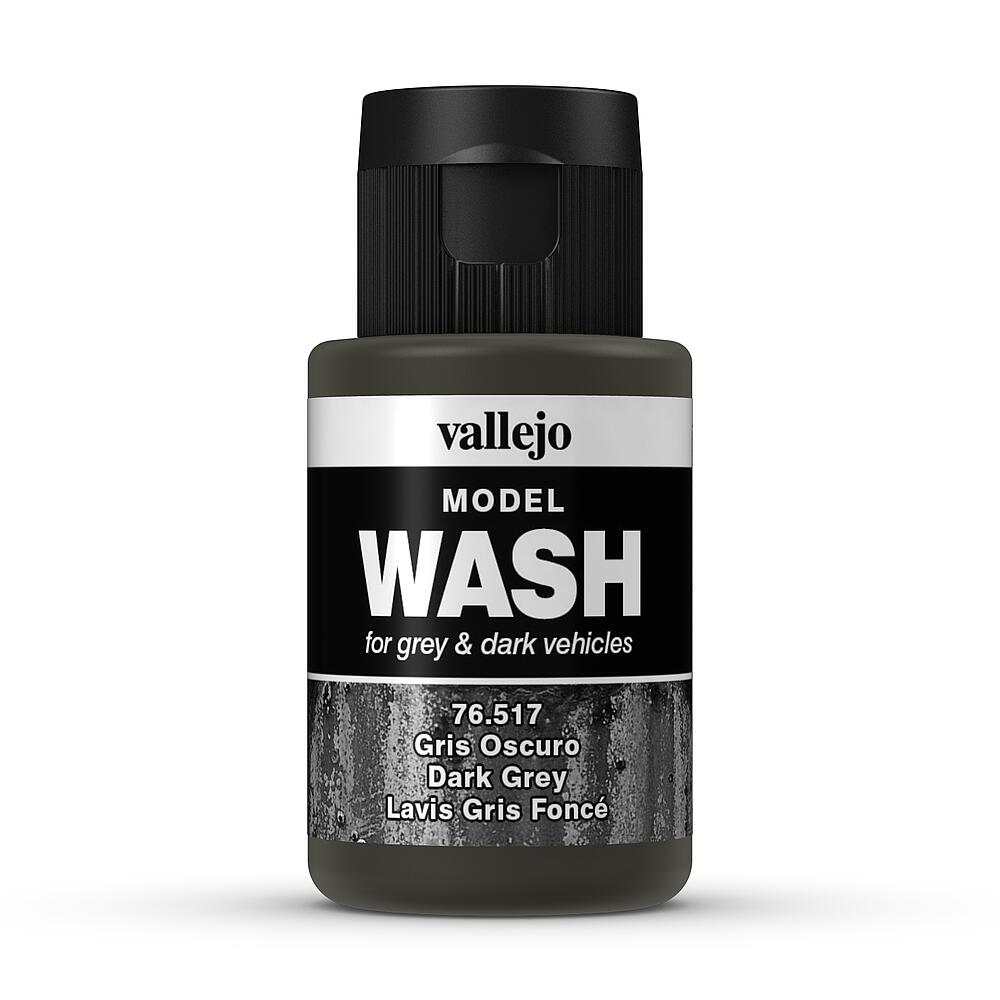 VALLEJO 76517  Wash-Color, Gris foncé, 35 ml 