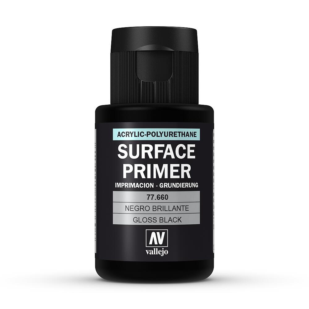 VALLEJO 77660  Couche de fond, noir, brillant, 32 ml 