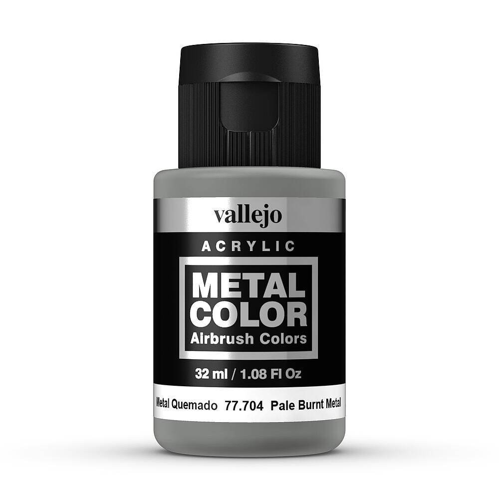 VALLEJO 77704  Aluminium brûlé clair, 32ml 