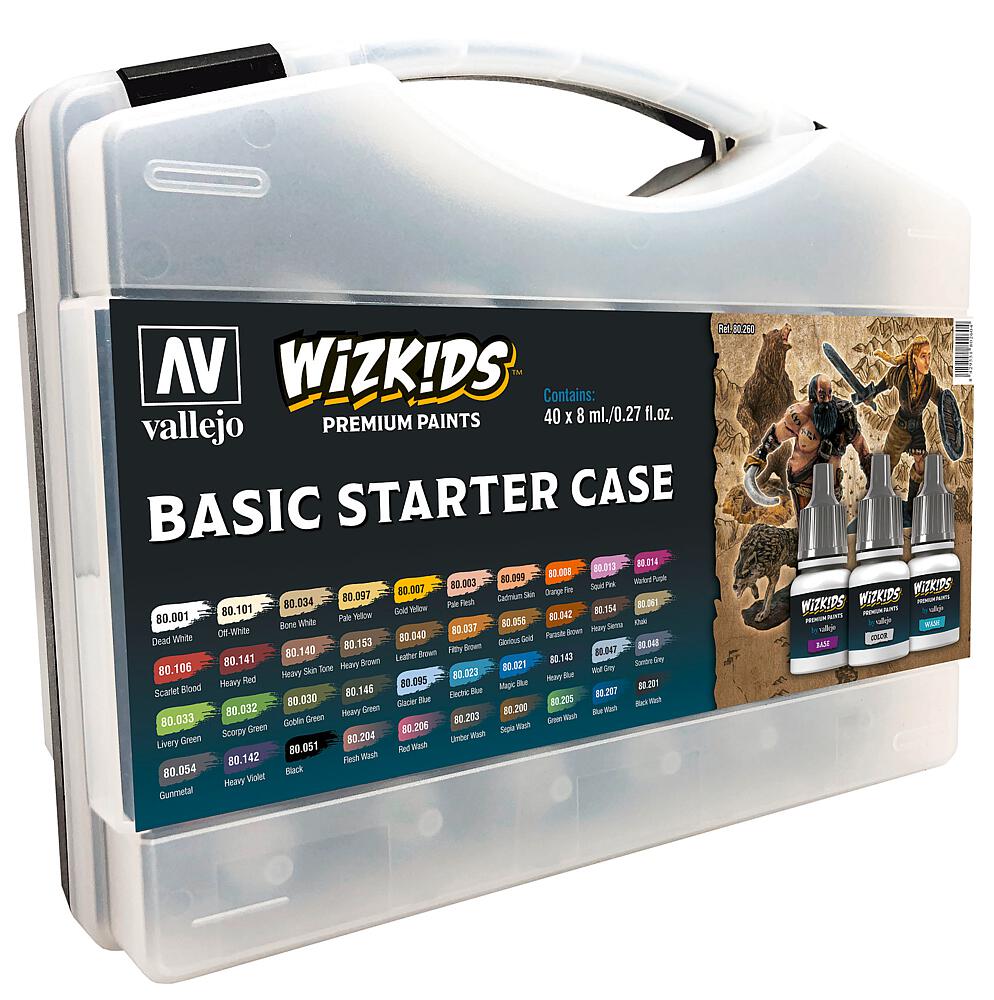 [VALLEJO 80260  ] VALLEJO 80260  Kit de peinture, WizKids Basic Start Set 