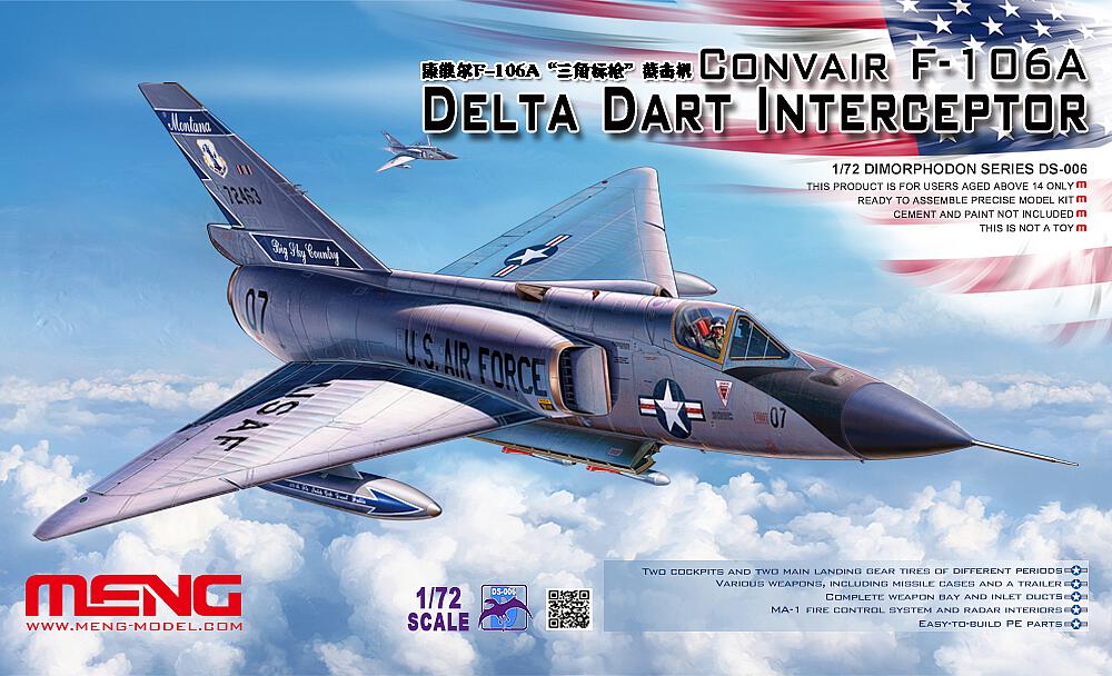 MENG MODEL DS-006  1/72 Convair F-106A Delta Dart 