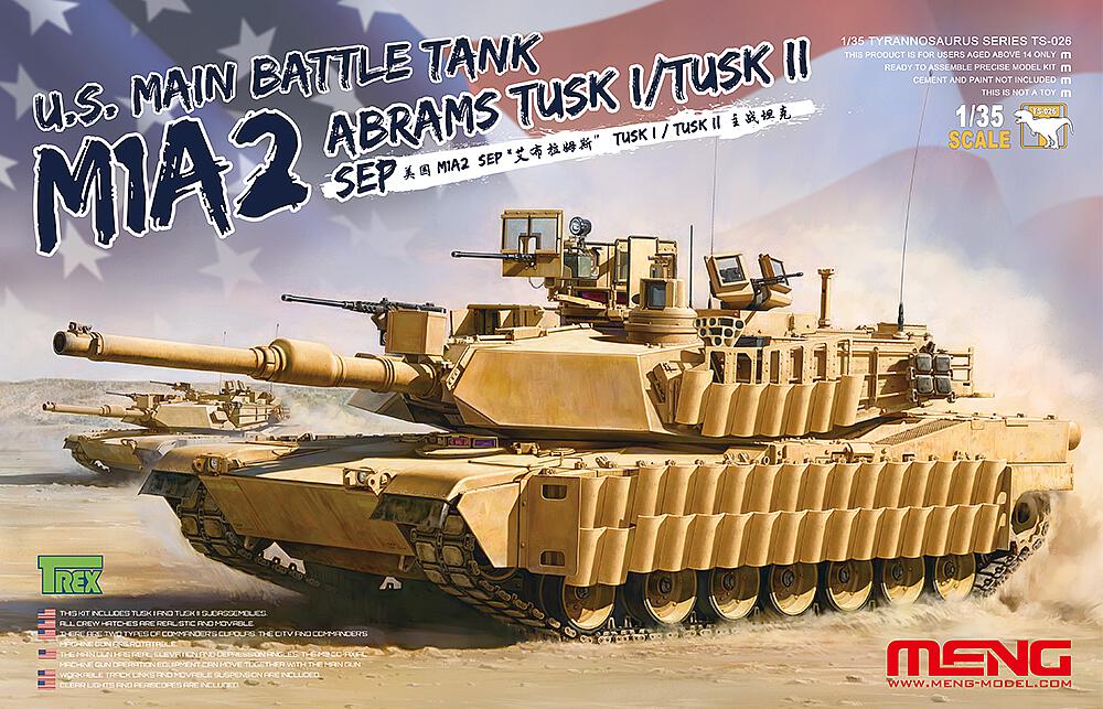MENG MODEL TS-026  1/35 M1A2 SEP Abrams Tusk I / Tusk II 