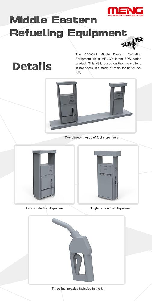 MENG MODEL SPS-041  1/35 Moyen-Orient, station-service, résine 