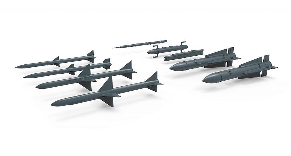 MENG MODEL SPS-044  1/48 Fusées air-air, longue/moyenne portée 