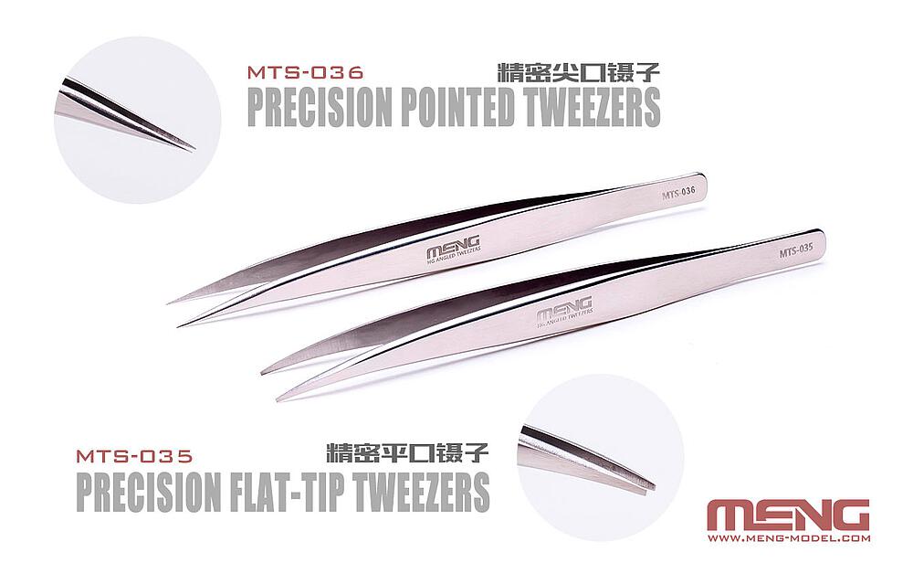 MENG MODEL MTS-036  Pincette de précision, courbée 