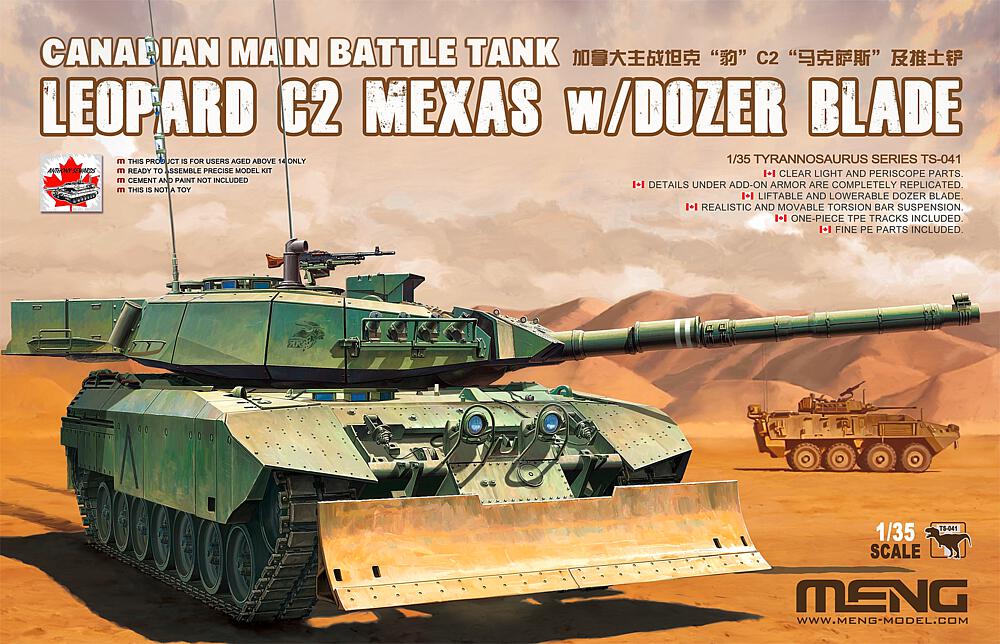 MENG MODEL TS-041  1/35 Leopard C2 Mexas avec lame de déneigement 