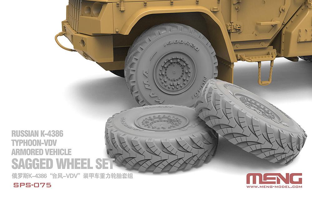 MENG MODEL SPS-075  1/35 Plaque Pneu pour K-4386 Typhoon-VDV 