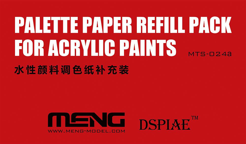 MENG MODEL MTS-024a  Papier de rechange pour palette de couleurs 