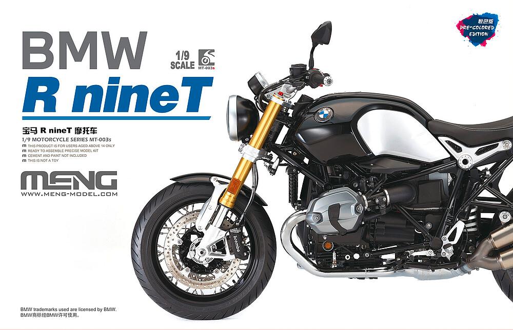 [MENG MODEL MT-003S  ] MENG MODEL MT-003S  1/9 BMW R nine T, colorée 