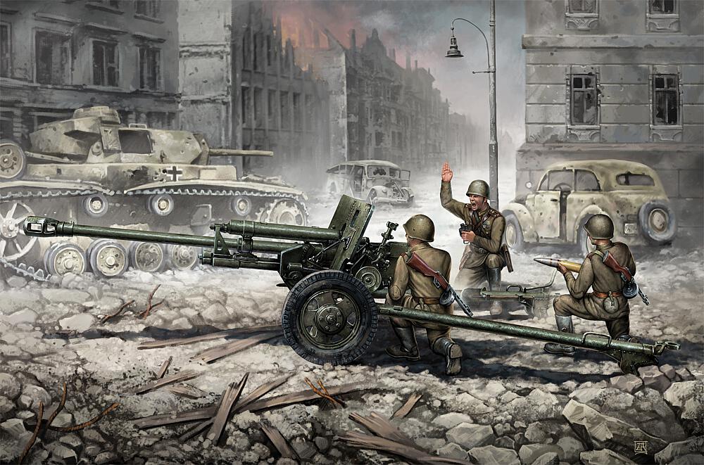 ZVEZDA 3671  1/35 ZIS-3 avec équipage 