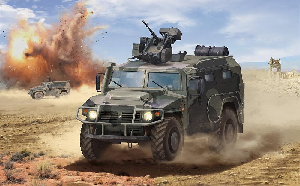 ZVEZDA 3683  1/35 GAZ Tiger avec arbalet 