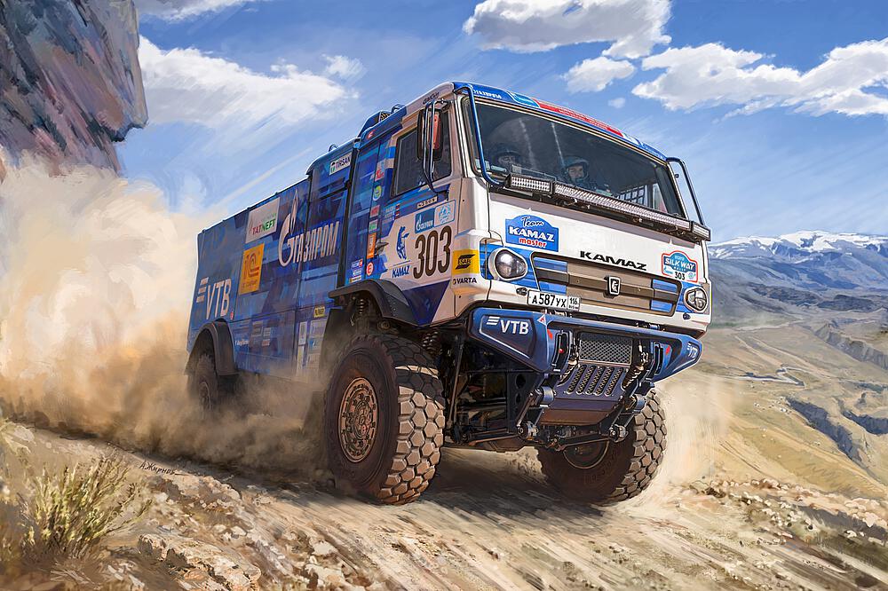 ZVEZDA 43005  1/43 Camion de rallye KAMAZ 