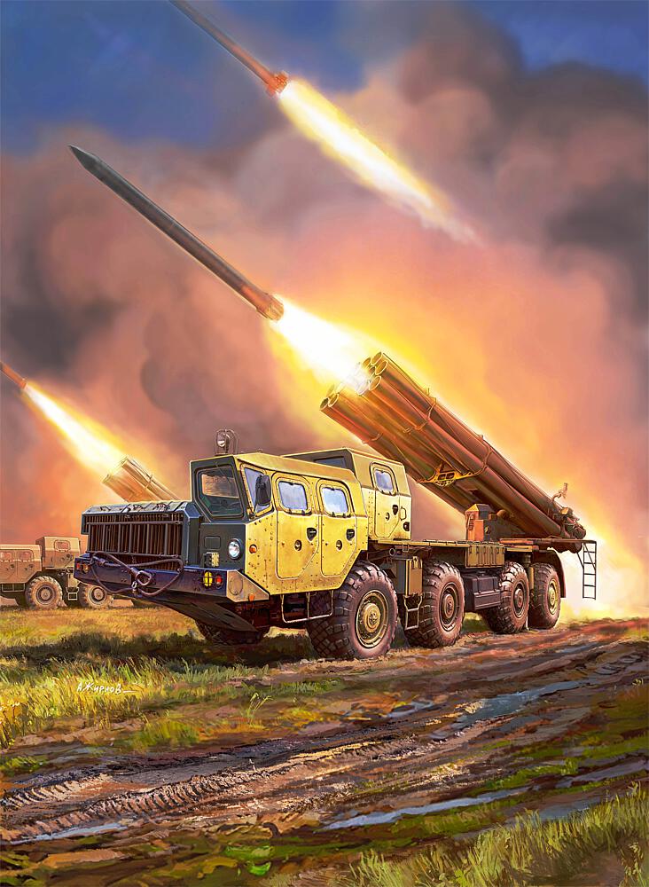 ZVEZDA 5072  1/72 SMERCH, lanceur de fusées multiples 