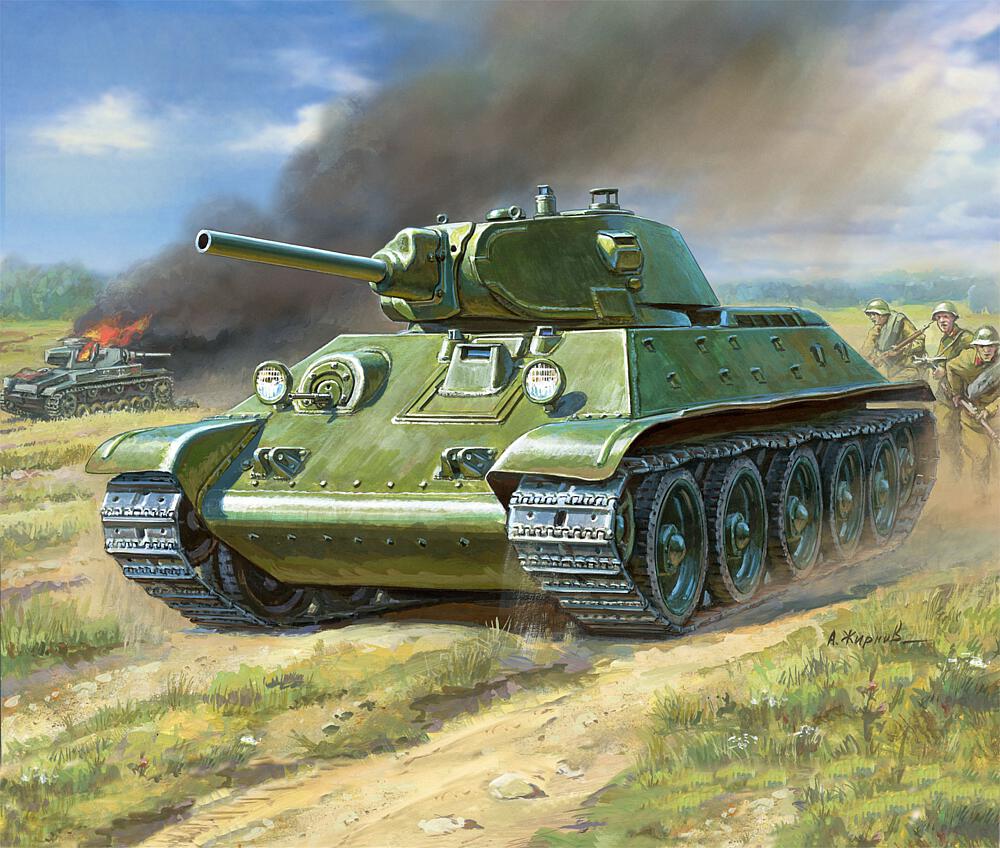 ZVEZDA 6101  1/100 T-34 
