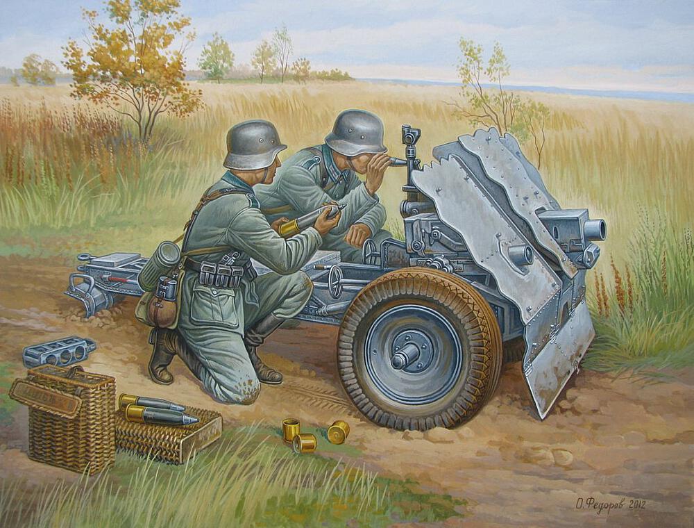 ZVEZDA 6156  1/72 canon d'infanterie allemand de 75 mm 
