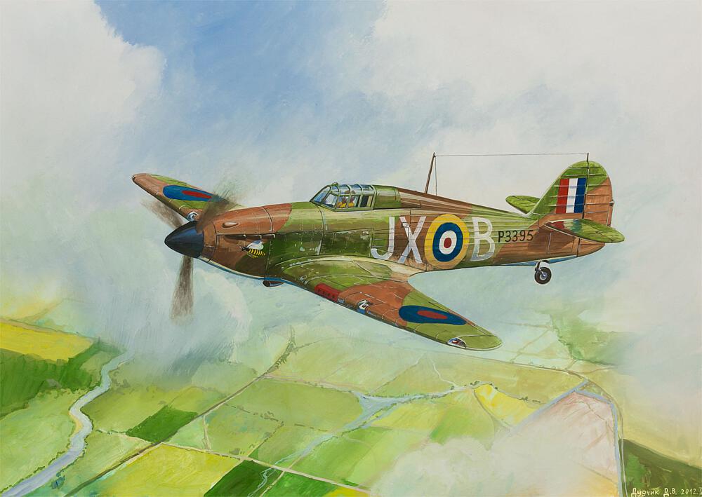 ZVEZDA 6173  1/144 Hurricane Mk-1 