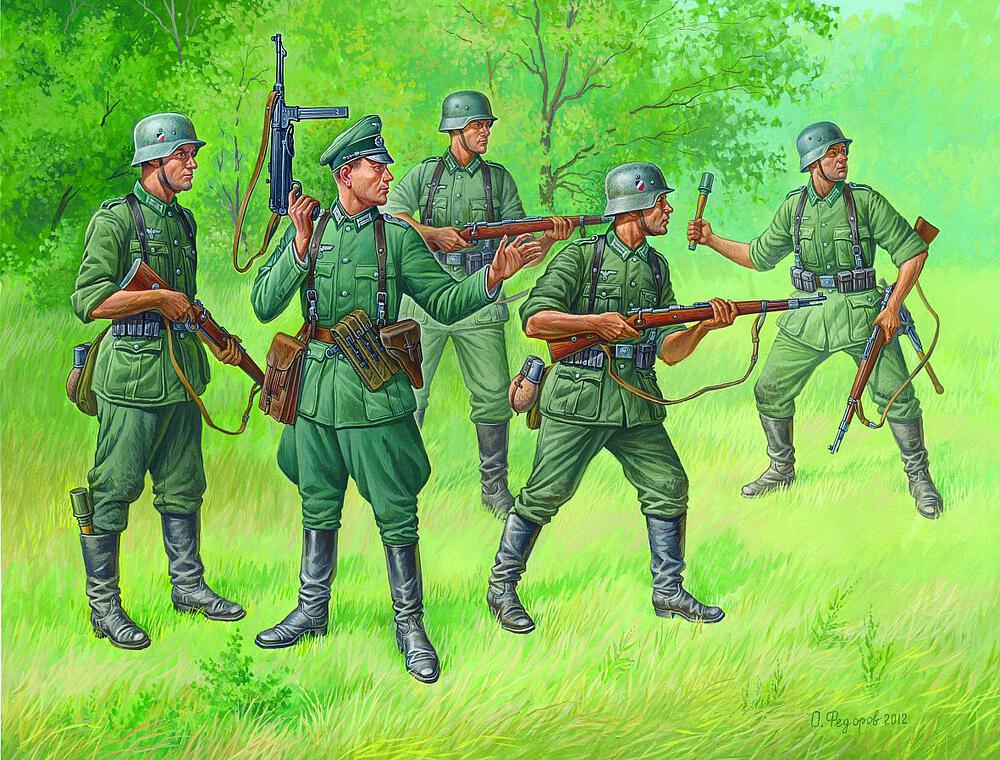 ZVEZDA 6178  1/72 WWII Infanterie régulière allemande 1939-43 