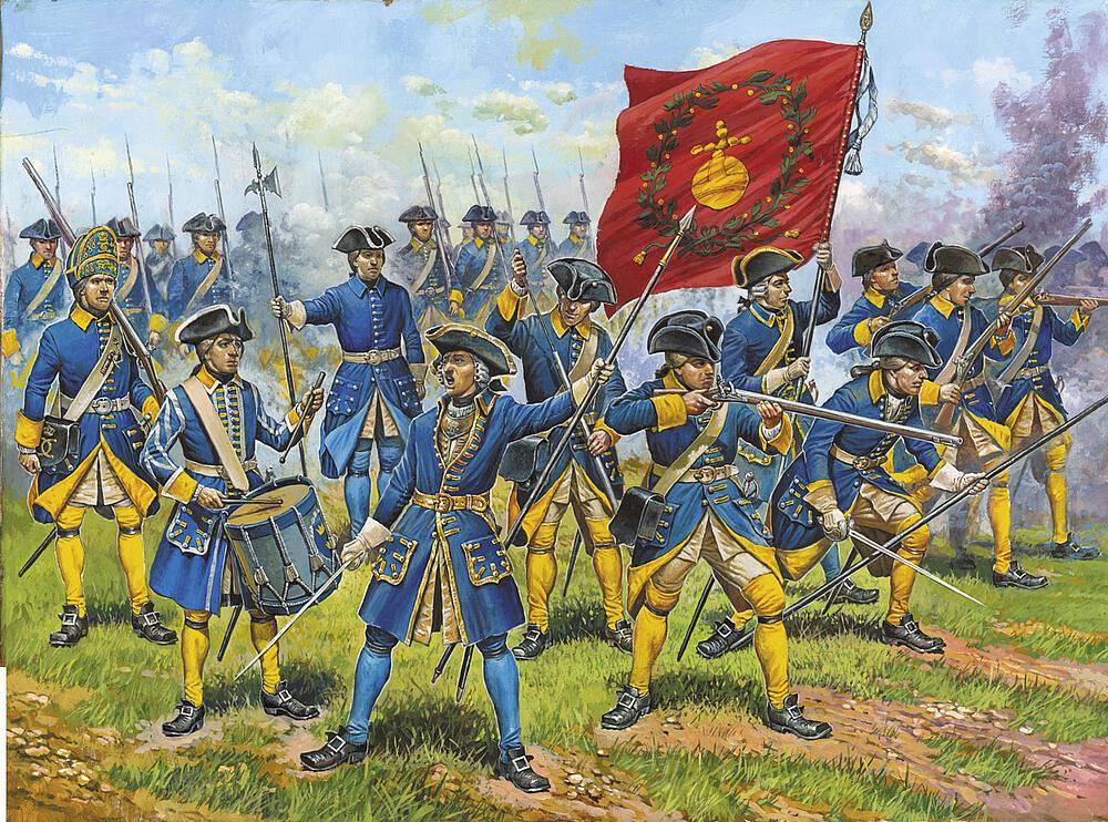 ZVEZDA 8048  1/72 infanterie suédoise 
