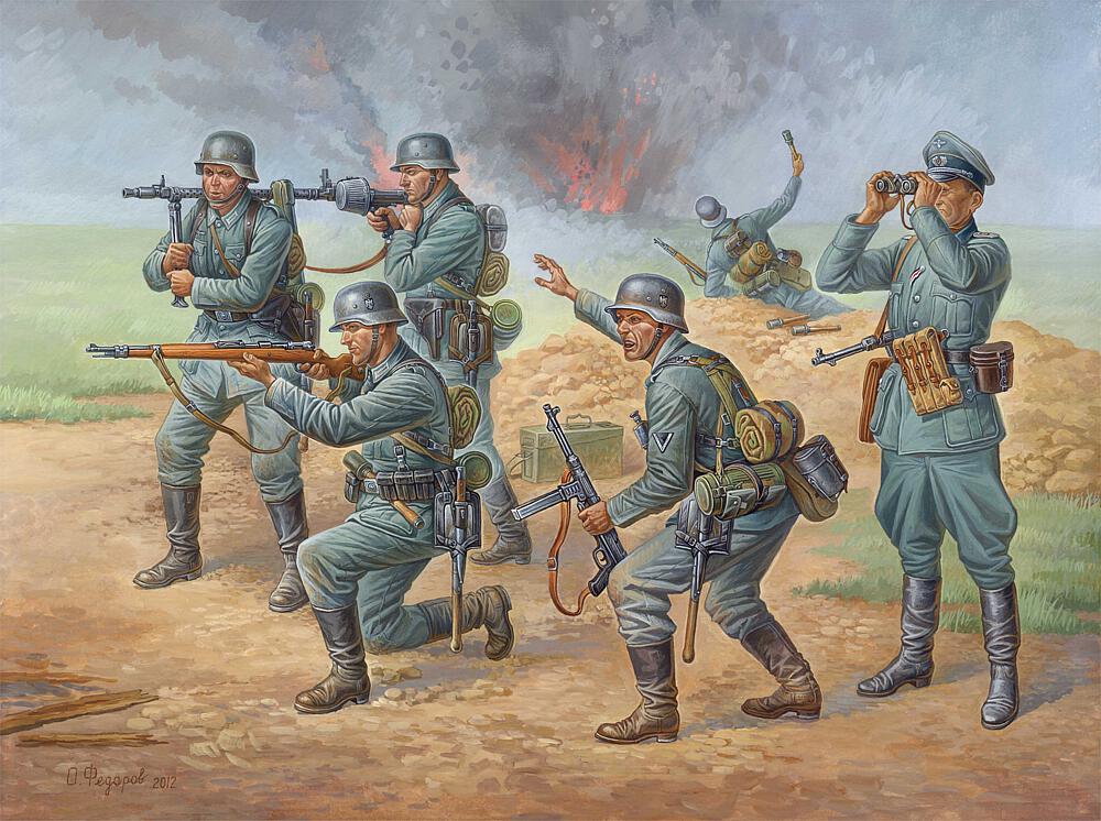 [ZVEZDA 8078  ] ZVEZDA 8078  1/72 WWI Infanterie allemande 