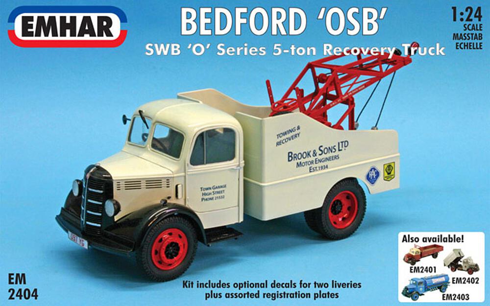 EMHAR PKEM2404  1/24 Bedford SWB, voiture de dépannage 