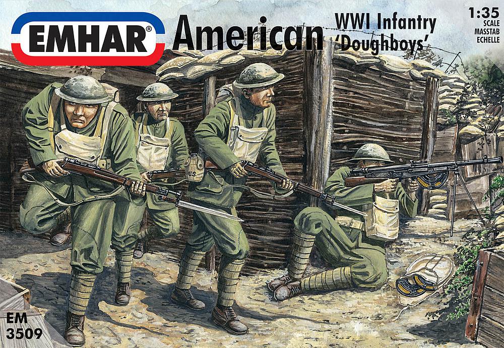[EMHAR PKEM3509  ] EMHAR PKEM3509  1/35 WWI Infanterie américaine, Doughboys 