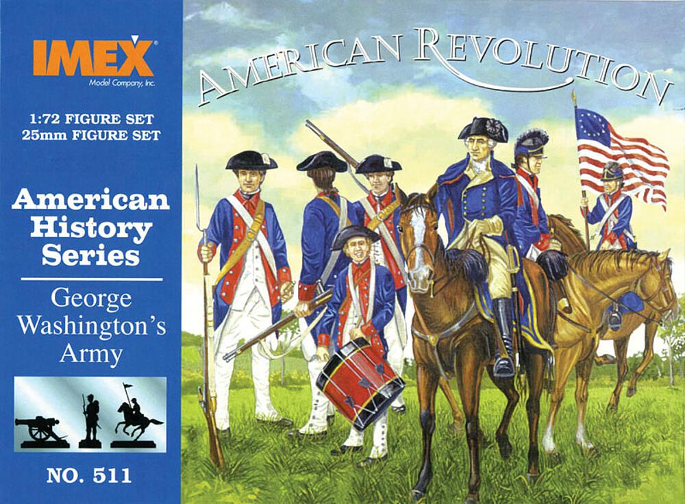 IMEX PKIM511  1/72 Histoire américaine : l'armée de Georg eWashington 