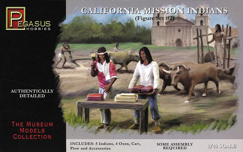 PEGASUS PKPG7005  1/48 Histoire américaine : mission en Californie, Indiens d'Amérique 