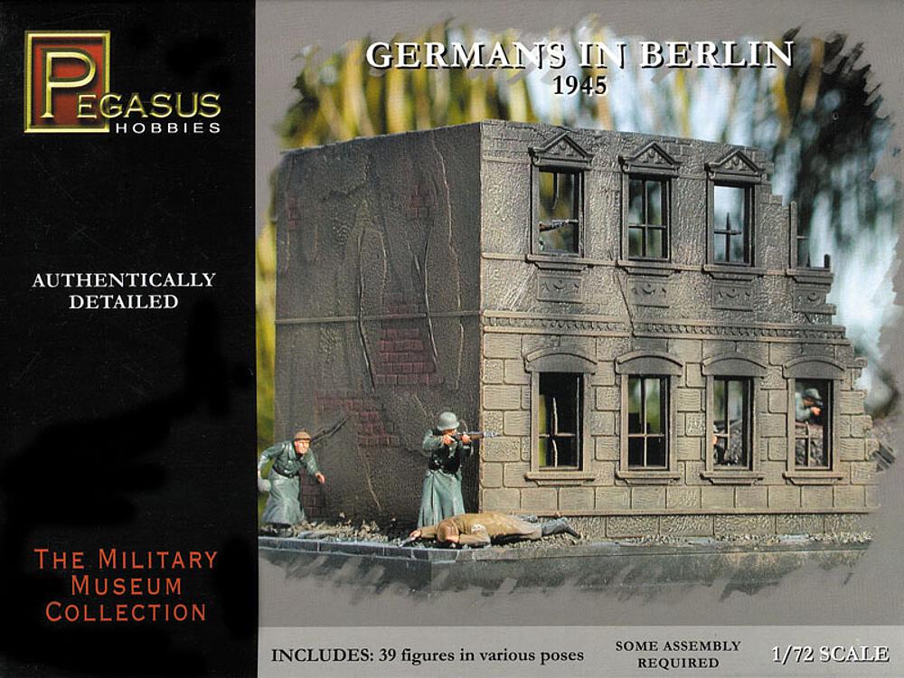 PEGASUS PKPG7228  1/72 WW II : soldats allemands, 1945 à Berlin 