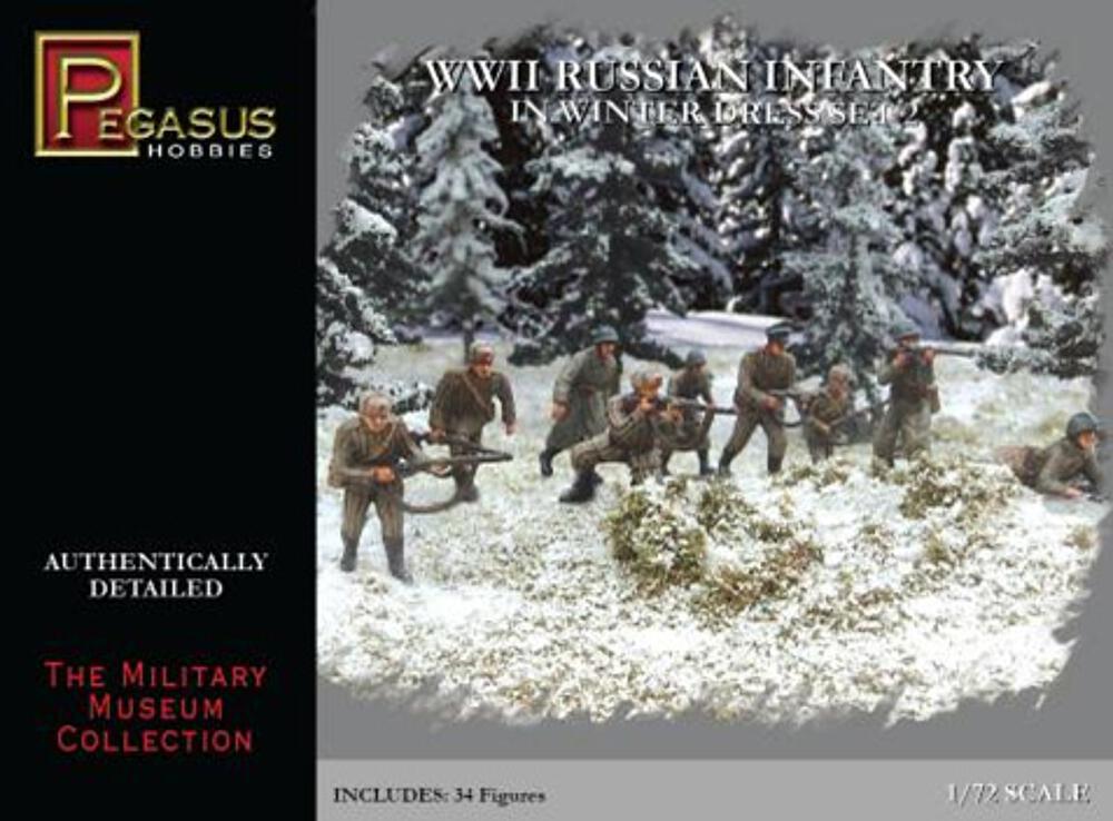 PEGASUS PKPG7272  1/72 WW II : Infanterie russe en tenue d'hiver 