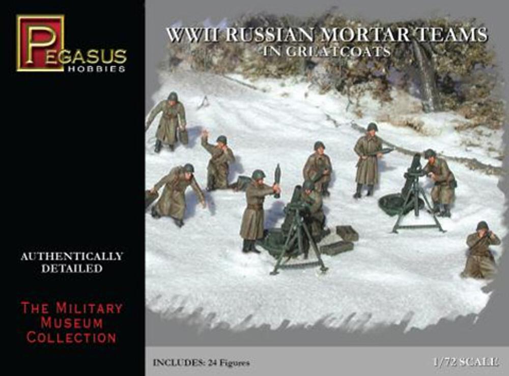 PEGASUS PKPG7273  1/72 WW II : équipage de mortier russe 