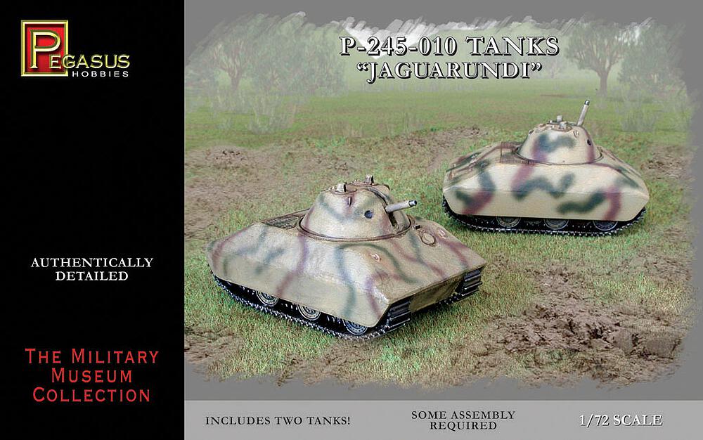 PEGASUS PKPG7606  1/72 Deutscher Panzer E Porsche, 2 kits de construction 