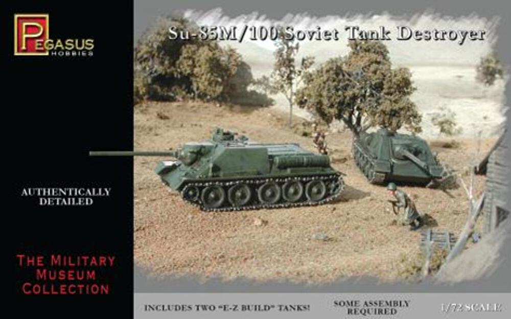 PEGASUS PKPG7663  1/72 SU-85/100, 2 pièces 