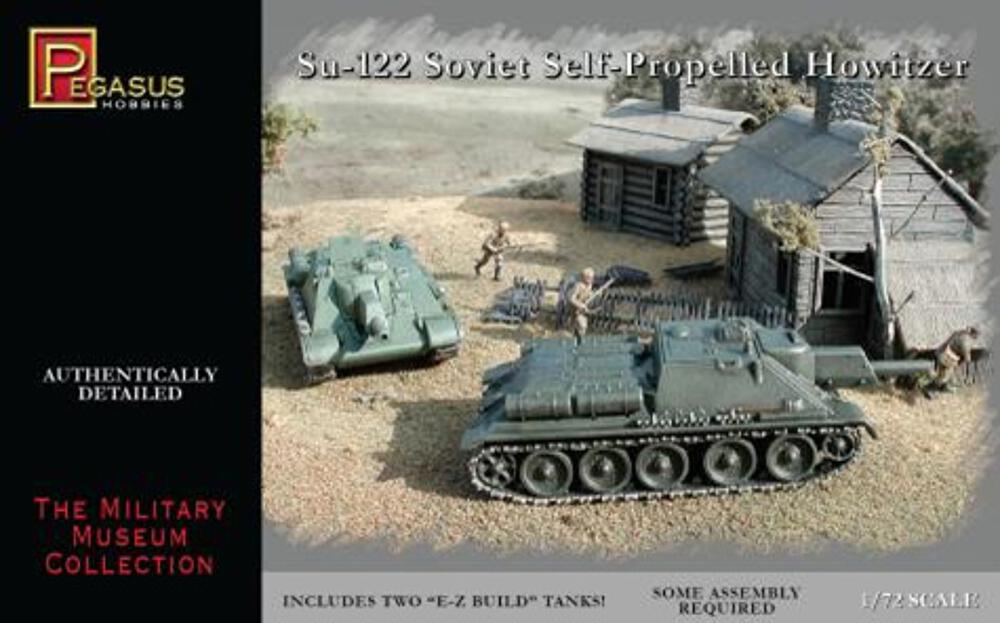 PEGASUS PKPG7664  1/72 SU-122, 2 pièces 