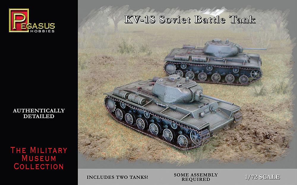 PEGASUS PKPG7667  1/72 KV-1S Soviet Battle Tank,2 kits 