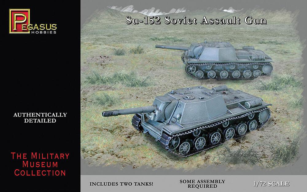 PEGASUS PKPG7668  1/72 Su 152 Soviet Assault Gun, 2 kits 