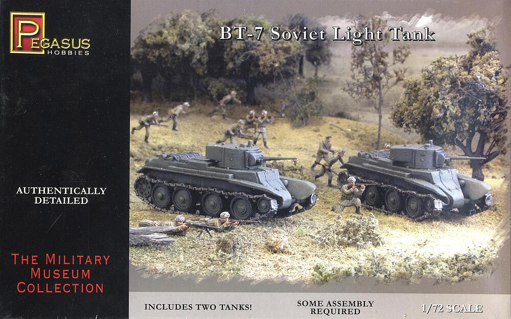 PEGASUS PKPG7673  1/72 BT-7 Soviet Tank, 2 kits 