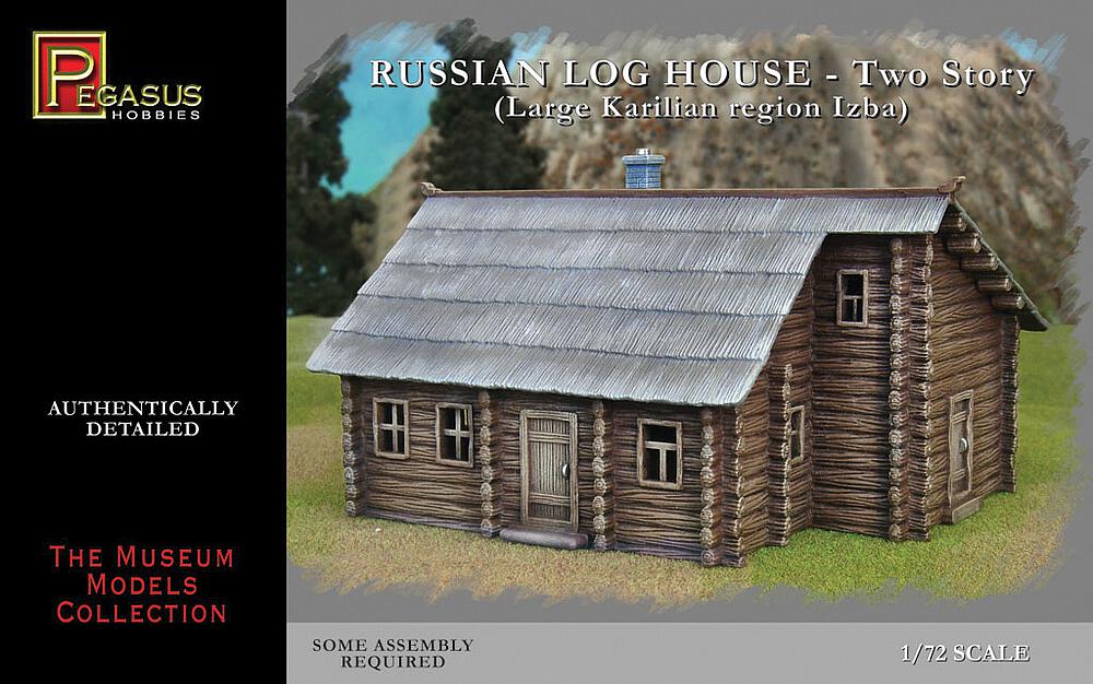 PEGASUS PKPG7704  1/72 Maison russe à 2 étages (cabane Izba) 